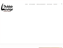 Tablet Screenshot of bubbleloungehotel.com